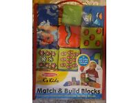 melissa & doug match & build soft blocks