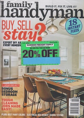 The Family Handyman June 2019 Buy Sell or Stay? (Magazine: DIY, Home Improvement