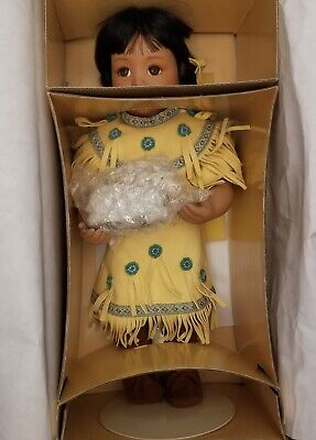 Native American Girl Doll 14'' Gentle Shepherd Danbury Mint Gregory Perillo