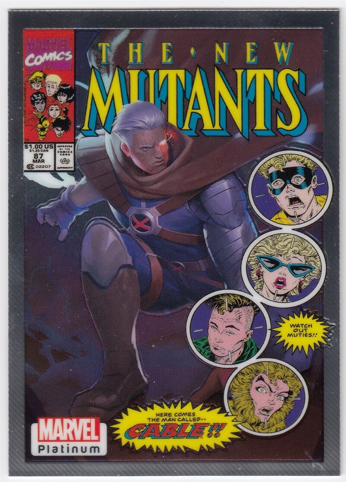 2023 Upper Deck Marvel Platinum The New Mutants Cover