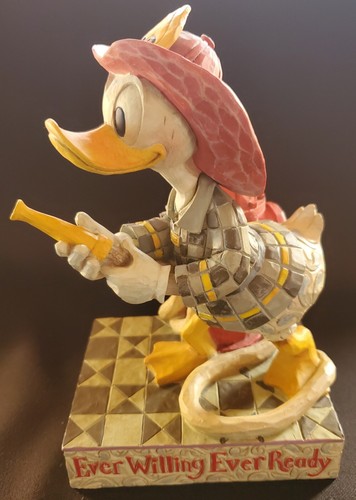 Disney Jim Shore Donald Duck Fireman “Ever Willing Ever
