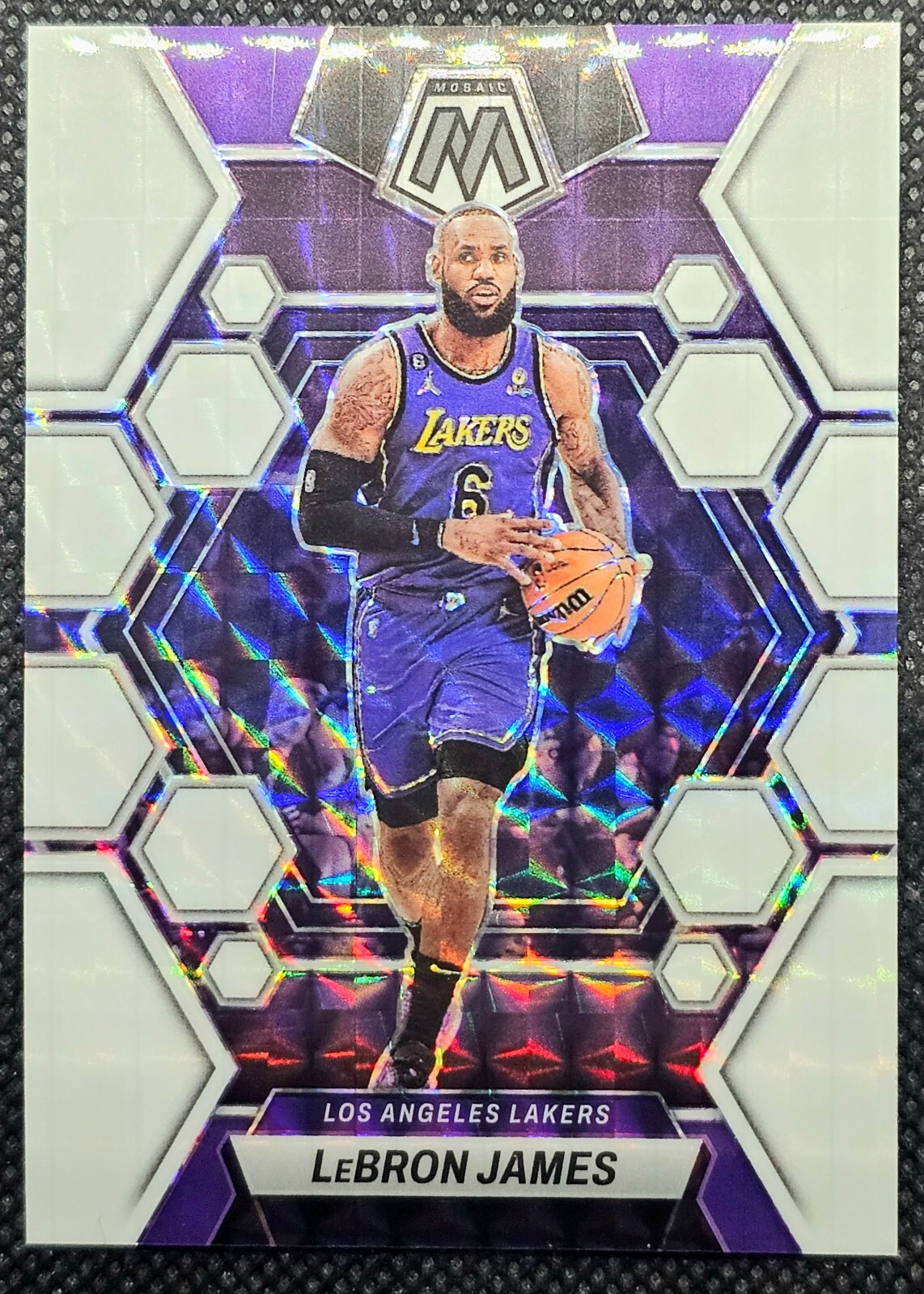 2022-23 Panini Mosaic Lebron James No. 98 White Mosaic Prizm 2022-23 Panini Mosaic Lebron James No. 98 White Mosaic Prizm