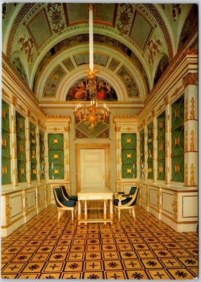 Munich Germany Residenz Konigsbau Palace Kings Apartments Library Postcard