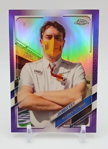 2021 Topps Chrome Formula 1 James Key #87 Purple Parallel