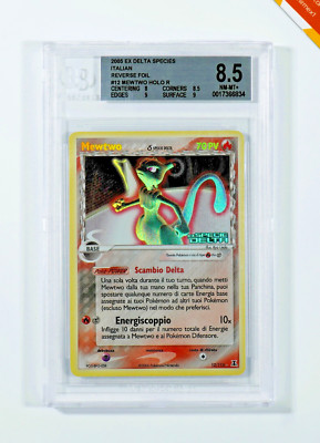 Pokemon BGS 8.5 Mewtwo Specie Delta #12 Rev Foil Ex Specie Delta 2005 Italiano
