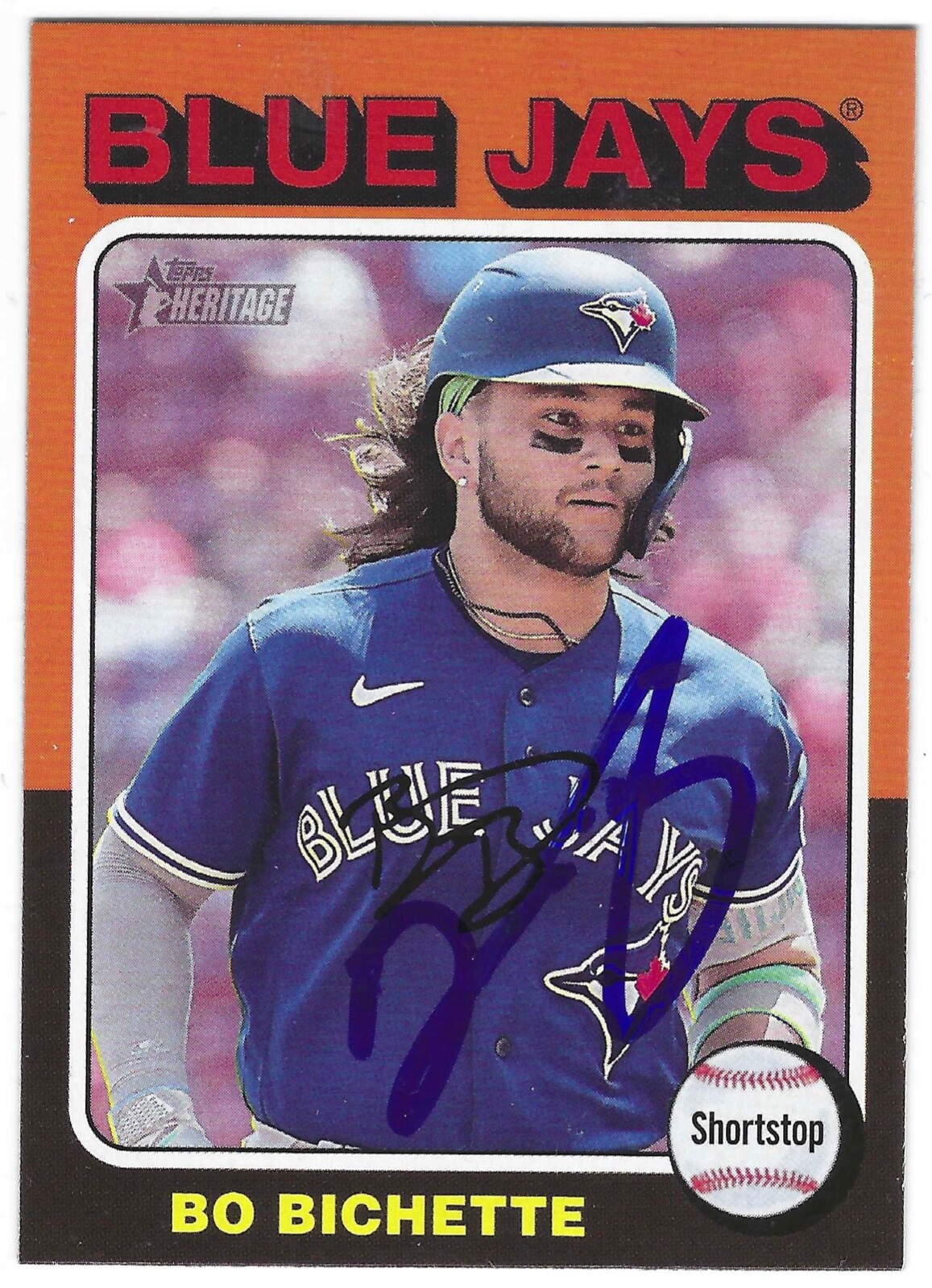 MLBカード　bo bichette auto 2020 Topps Tribute - Tribute Autographs Bo Bichette #TA-BBI