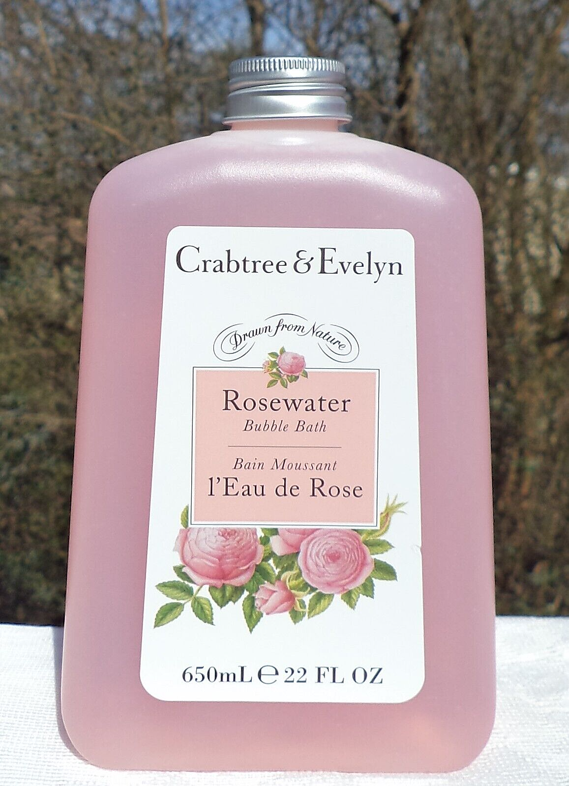 Crabtree & Evelyn ROSEWATER Bubble Bath 22 fl oz NEW