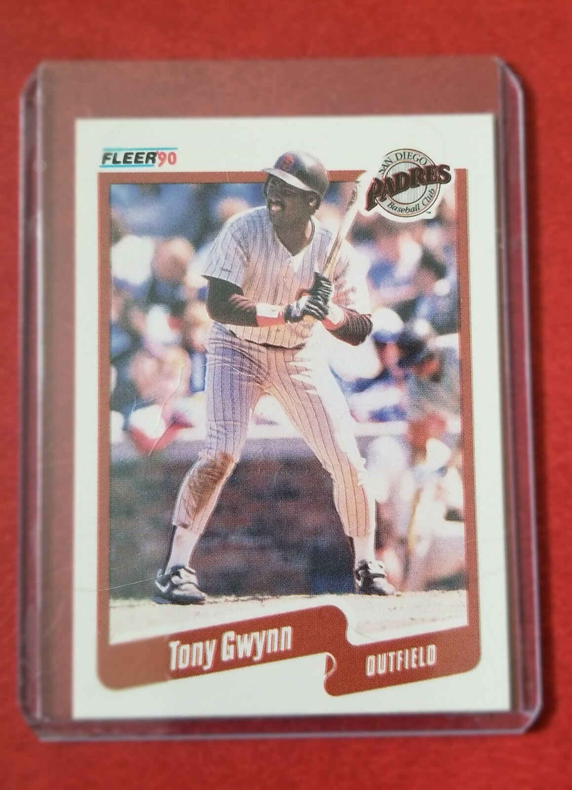 Fighters キャップ Tony Phillips サイン入り Tony Gwynn Autographed 1988 Fleer Star Stickers Card #123