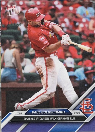 topps now ゴールドシュミット Paul Goldschmidt 487 Paul Goldschmidt 8th Walk-Off HR 2024 MLB TOPPS NOW Card 484