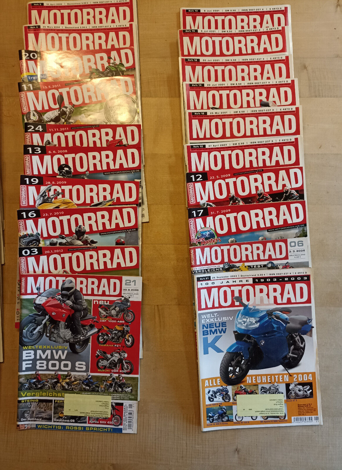 Motorrad Zeitschrift 60 Hefte sehr gute Zustnde 2000er Jahrgnge K53