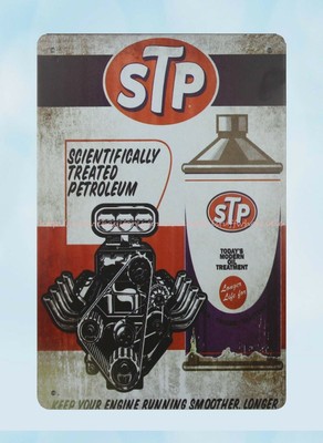  wall piece STP Scientifically Treated Petroleum metal tin sign