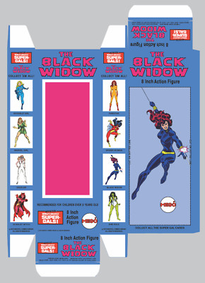 MEGO 8'' BLACK WIDOW CUSTOM BOX ONLY
