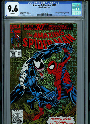 アメコミ Amazing Spider-Man #375 (1993) 9.6 Spider-man #375 CGC 9.6 1993 Gold Foil Marvel Comic 1st She