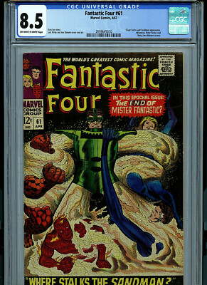 Fantastic Four #61 CGC 8.5 1967 Silver Age Marvel Comic K27