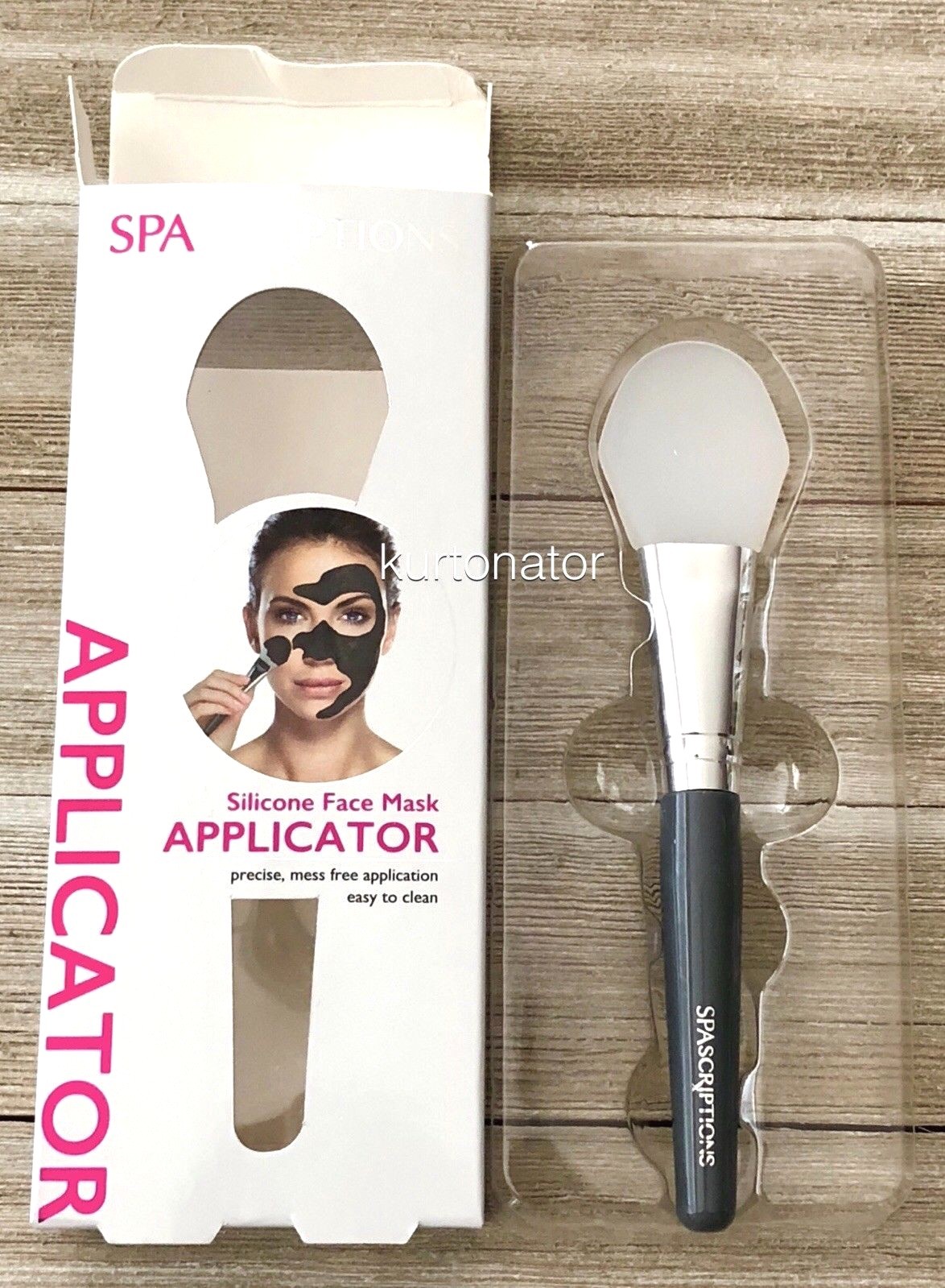 SPASCRIPTIONS Silicone Face Mask Applicator NEW 5.5 inches