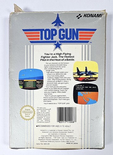 Nintendo NES Top Gun Konami Vintage Game | eBay