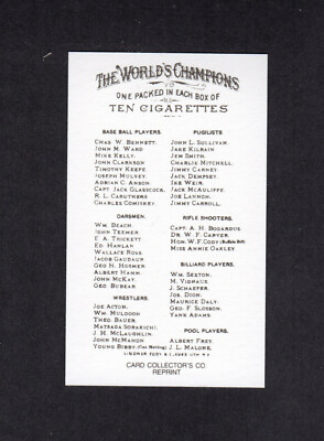 JOHN MONTE WARD, New York Giants & HOF ~ 1888 Allen & Ginter N28 CCC Reprint