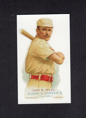 JOHN MONTE WARD, New York Giants & HOF ~ 1888 Allen & Ginter N28 CCC Reprint