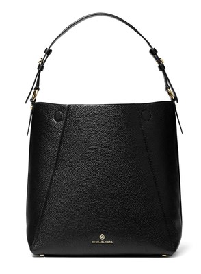 Michael Kors Sac à Main pour Femmes Sac Bandoulière Lucy Épaule Noir Cuir