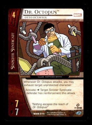 Dr. Octopus - Otto Octavius MSM-015 Web of Spider-Man VS System 2004 TCG CCG