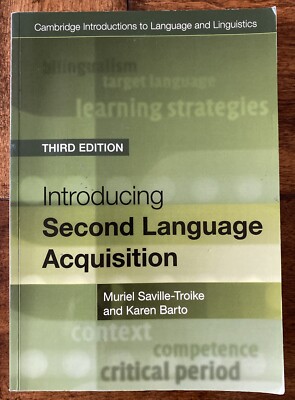 Introducing Second Language Acquisition, Paperback by Saville-Troike, Muriel;...