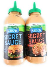 Hidden Valley Ranch Secret Sauce Bundle Original and Spicy 12 oz Each