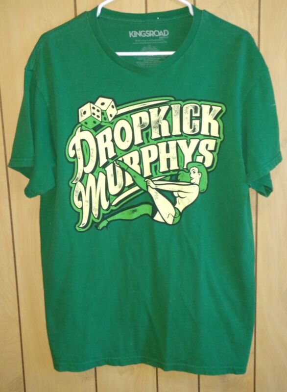 2014 RARE Dropkick Murphys Pinup Girl Green Men