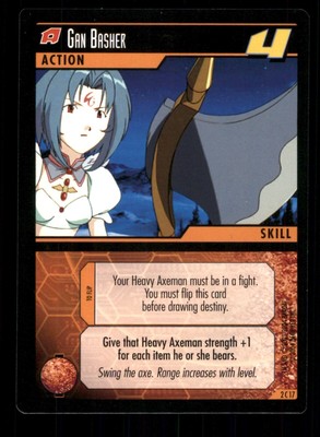 2C17 Gan Basher Action .hack//ENEMY 2004 Decipher Trading Card TCG CCG