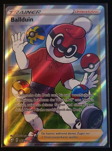 Pokemon Ballduin Full Art Holo 065072