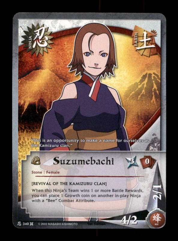 Suzumebachi 340 Naruto Shonen Jump Trading Card TCG CCG | eBay