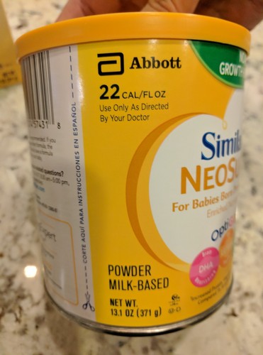 LOT OF 8 CAN SIMILAC NEOSURE FOR PREMATURE BABIES POWDER INFANT FORMULA 13.1 OZ