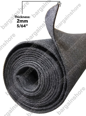 Felt Polymat Carpet Roll 16' x 3.75' Charcoal Display Accessory for Trade Show