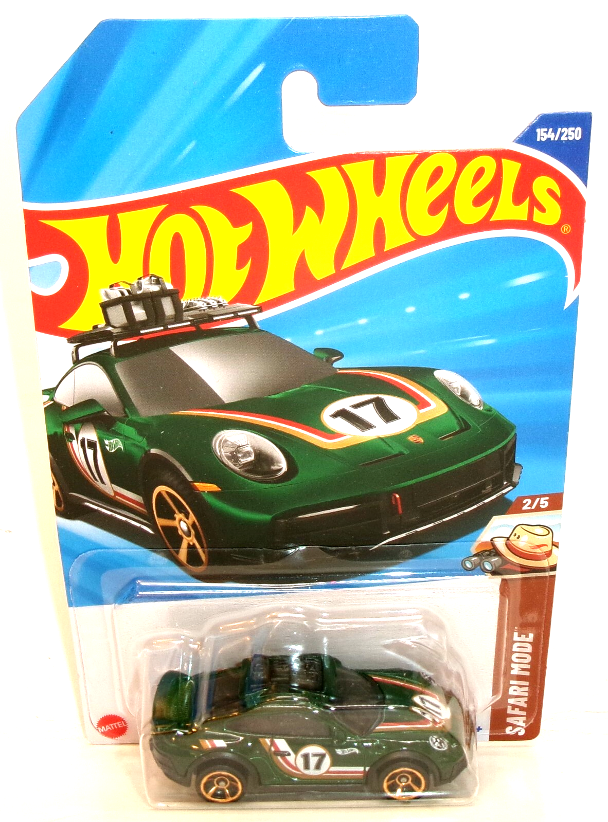 2025 HOT WHEELS 1:64 HW SAFARI MODE 2/5 GREEN PORSCHE 911
