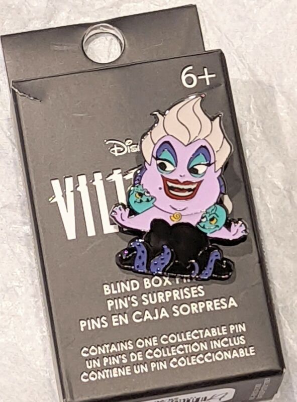 Disney Loungefly Villains Chibi Blind Box Pin - Little Mermaid - Ursula - opened