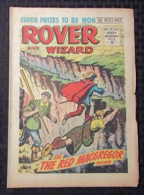 1966 May 28 ROVER AND WIZARD UK Weekly VG+ 4.5 The Red Macgregor