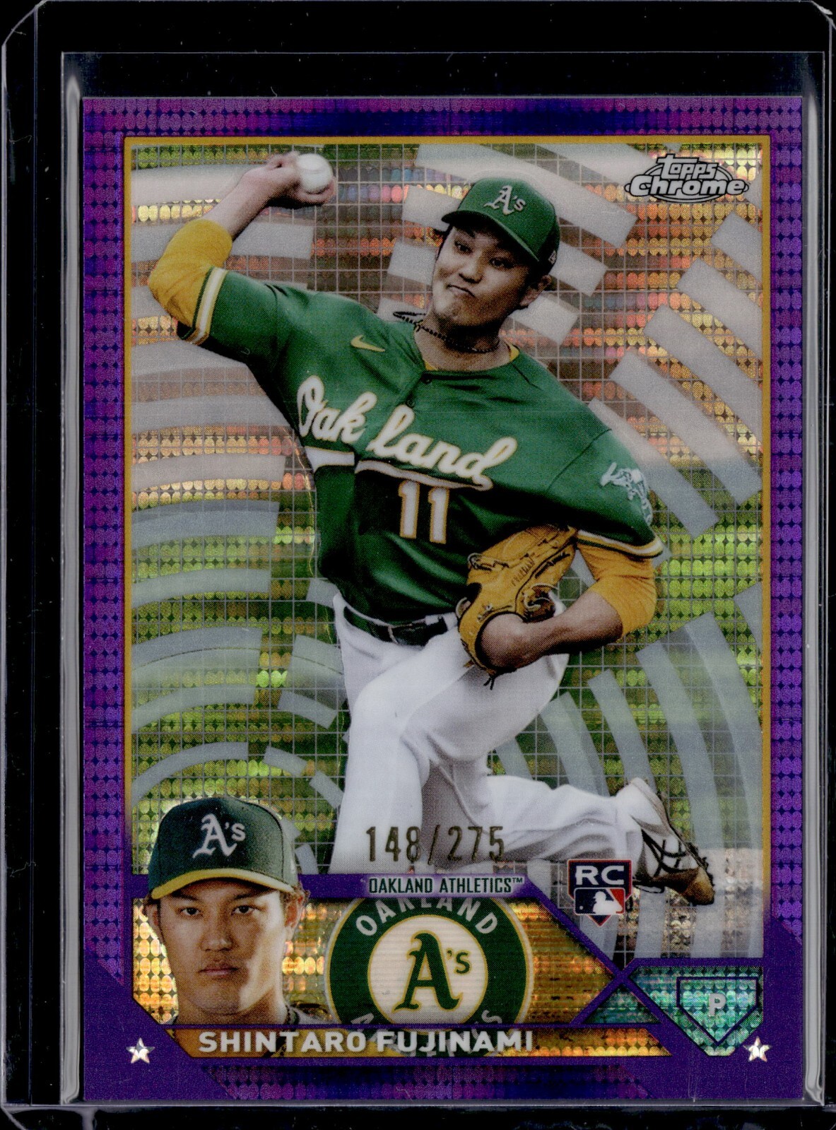 2023 Topps Chrome Purple Sonar Refractors #97 Shintaro