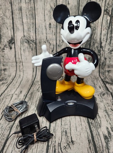 アンティーク雑貨 Mickey Mouse Animated Talking Telephone Vintage 1997 Disney Mickey Mouse Animated Talking Telephone