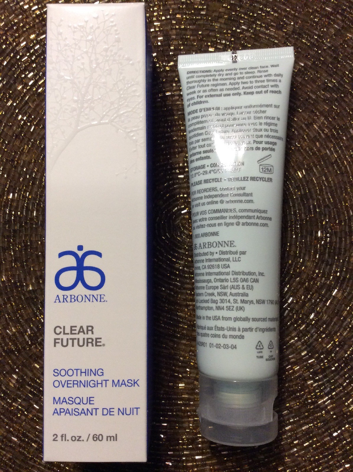 Arbonne Clear Future Soothing Overnight Mask 2 fl oz 60 ml NIB Sealed