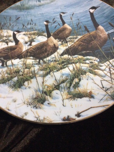 Hamilton Plate Winter Wildlife 'Among The Cattails' by Seerey-Lester #2723A 1988