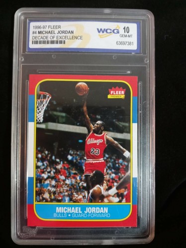 Michael jordan #4 Decade Of Excellence 96-97 Fleer WCG 10