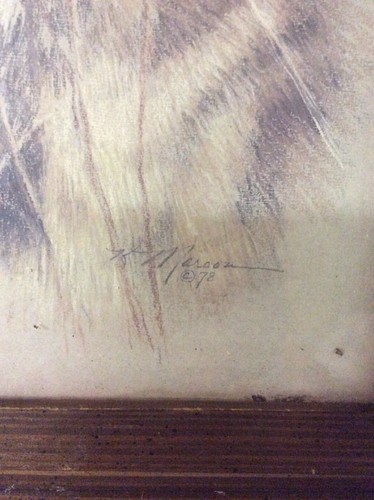 Hunters Vintage Home Decor K Maroon 1978 Silent Buck Deer Photo With Wood Frame