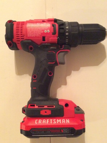 Craftsman CMCD700C1 V20 20-Volt Max 1/2-in Lithium Ion Cordless Drill/Driver Kit