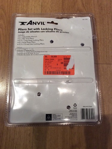 Anvil 5 Piece Plier Set - Includes 3 6 in. Pliers and 2 Mini Pliers