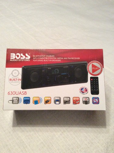 “NEW IN BOX” BOSS AUDIO AM/FM Receiver/BUILT-IN Speakers #630UASB