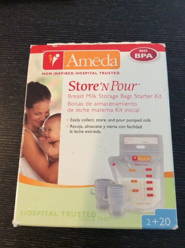 Ameda Store 'N Pour Getting Started Kit W/ Freezer Bags