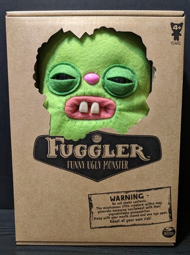 Green Fuggler Bunny Rabid Rabbit Funny Ugly Monster Spin Master Fugglers Plush