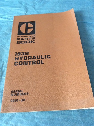 from cat st　10冊 Cat Caterpillar 193B D9H Hydraulic Control Parts Book SN