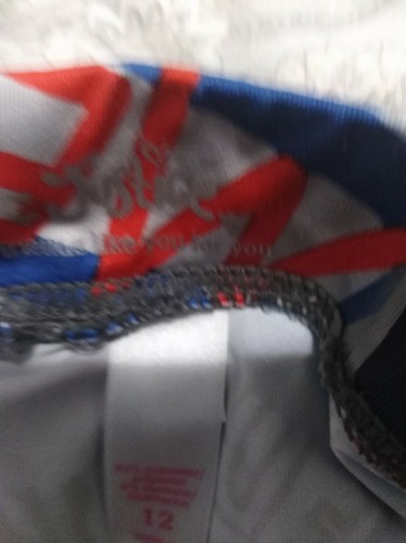 Justice  Girls Pants, size 12,  multi color spandex $1.00 shipping