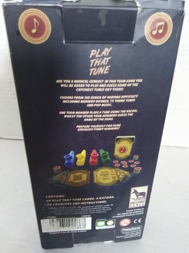 Play That Tune - KAZOO Trivia Game INCLUDES 4 KAZOOS ,CARDS, COINS??NEW