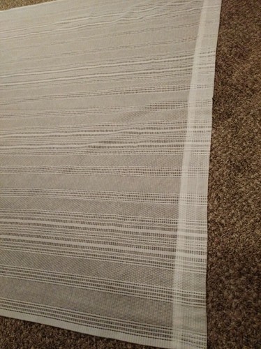 Vintage lace curtain panel 48 X 77 antique white curtain panel